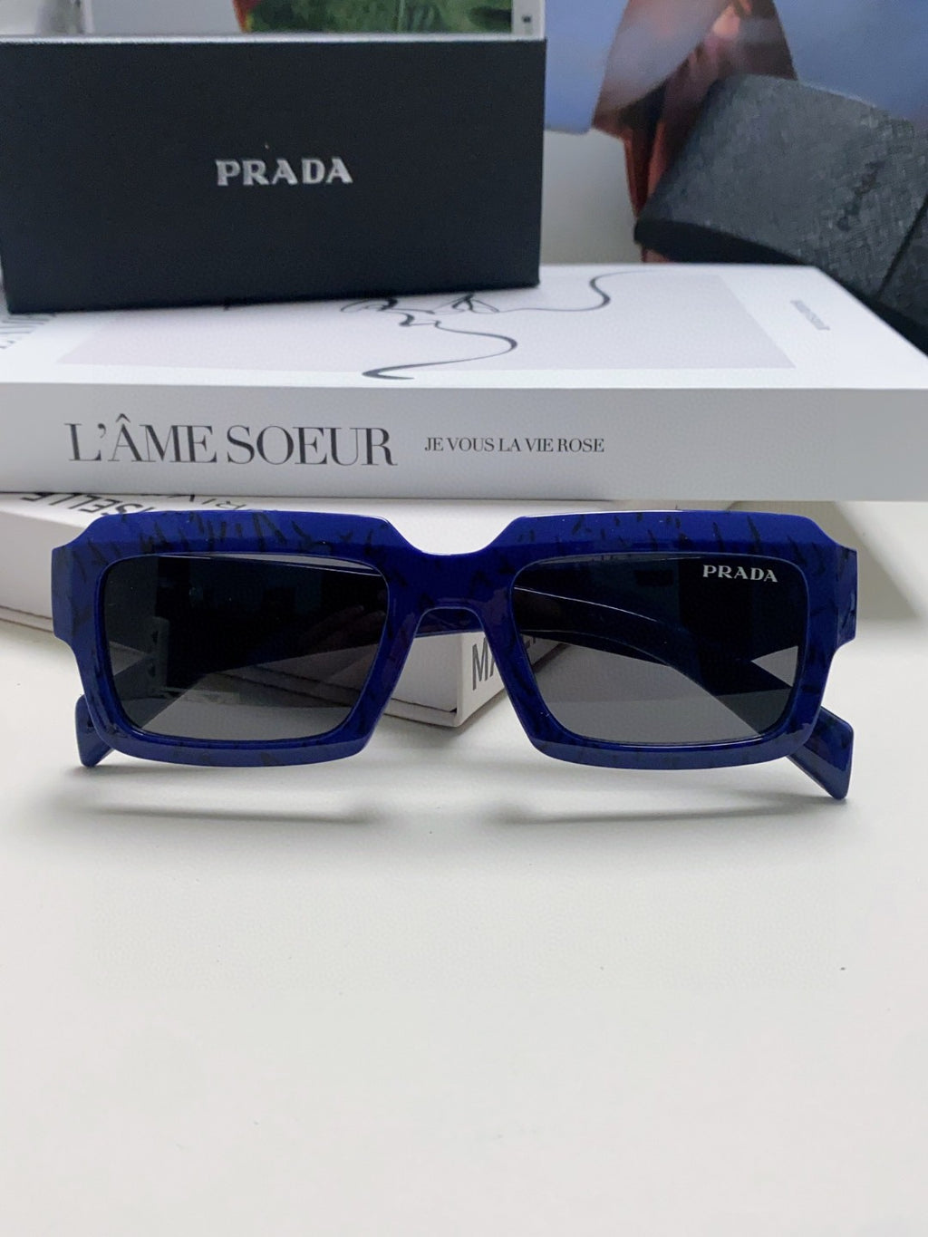 Prada Fashion Blue Lens Sunglasses for Women - 449404 - detail image 6