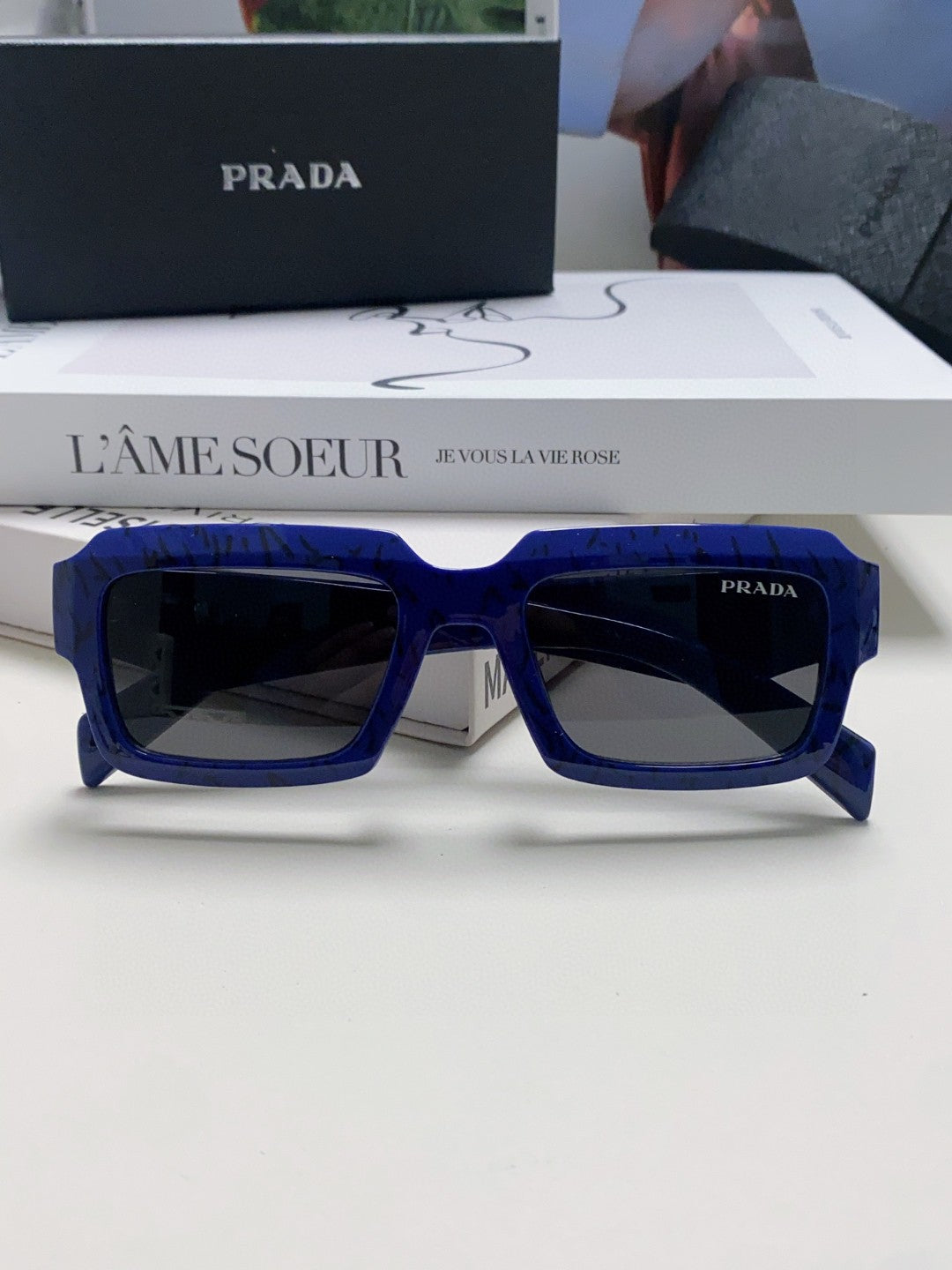 Prada Fashion Blue Lens Sunglasses for Women - 449404 - detail image 6
