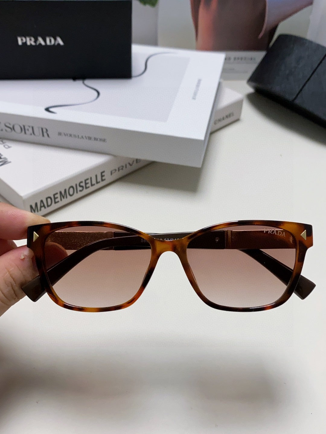 Prada Oversized Silver Lens Sunglasses for Men & Women - 487044 - detail image 3