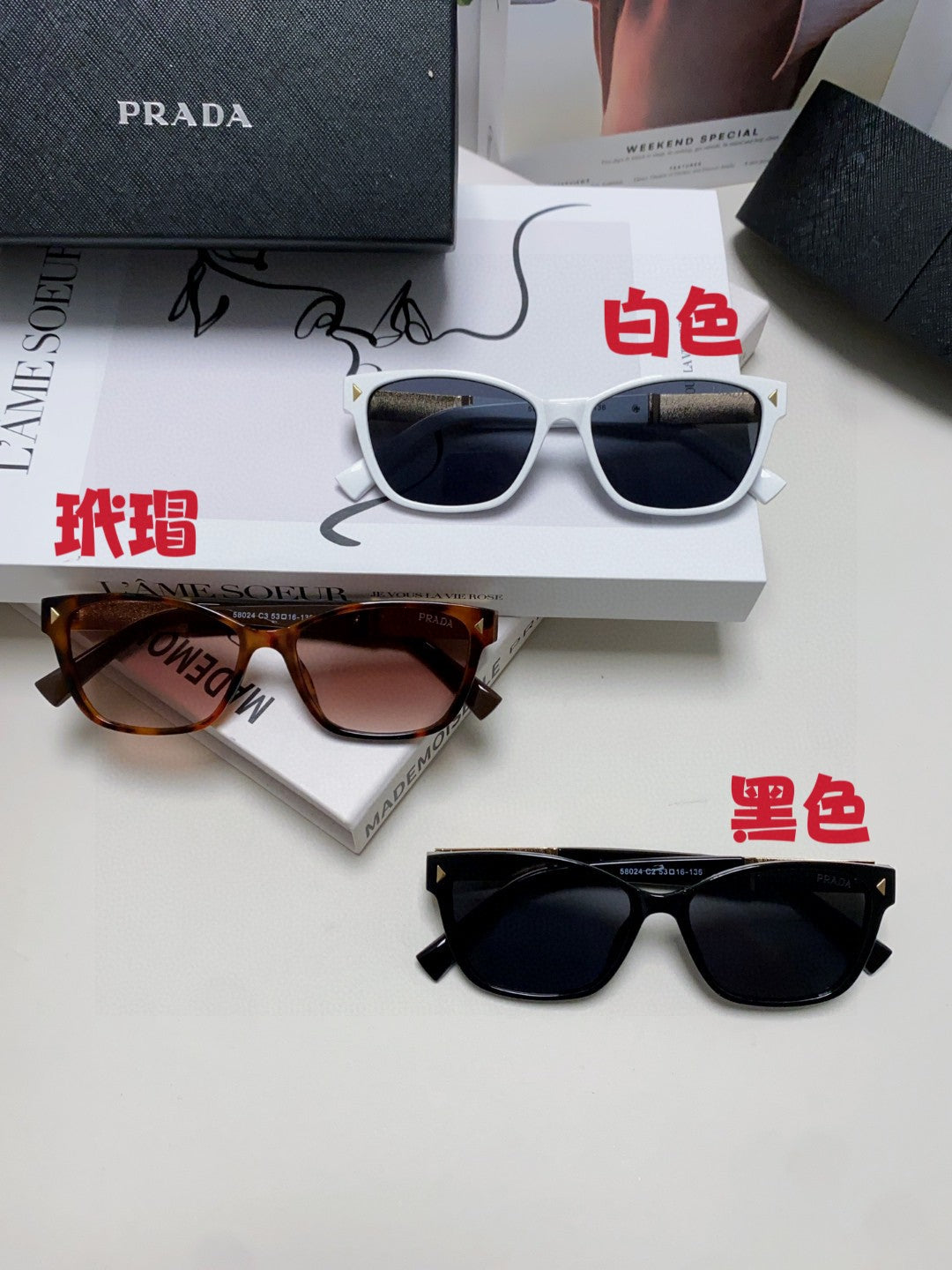Prada Oversized Silver Lens Sunglasses for Men & Women - 487044 - detail image 9