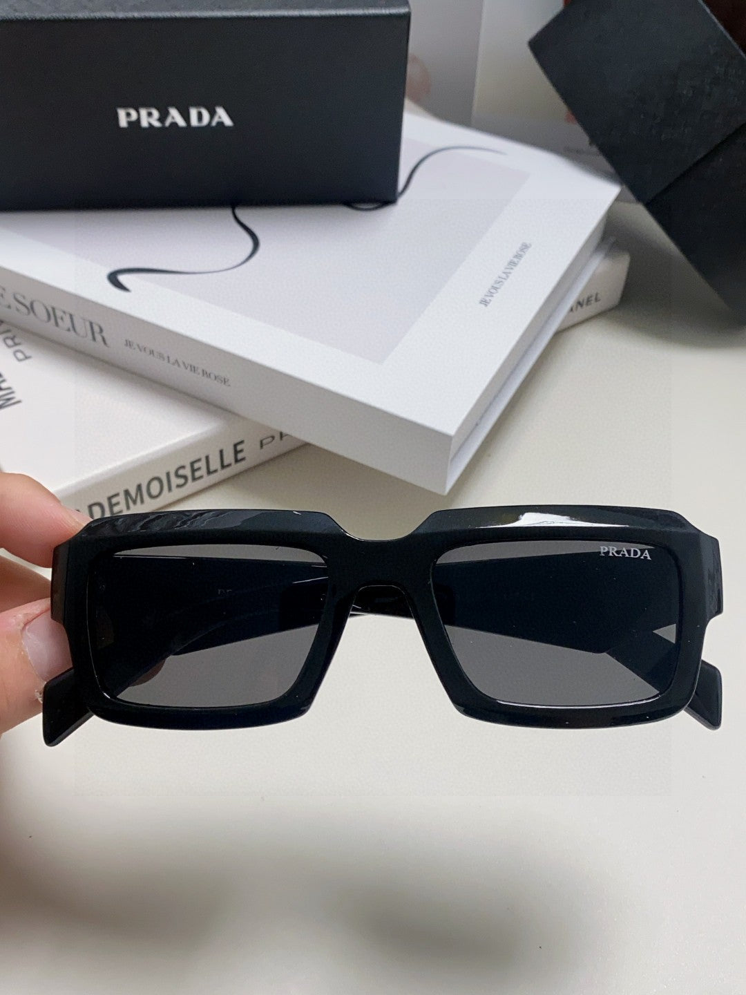 Prada Fashion Gray Lens Sunglasses for Women - detail image 2