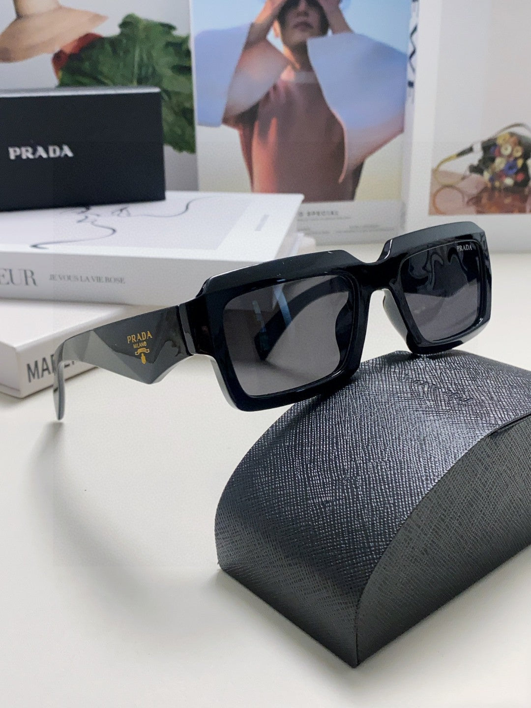 Prada Fashion Gray Lens Sunglasses for Women - detail image 6