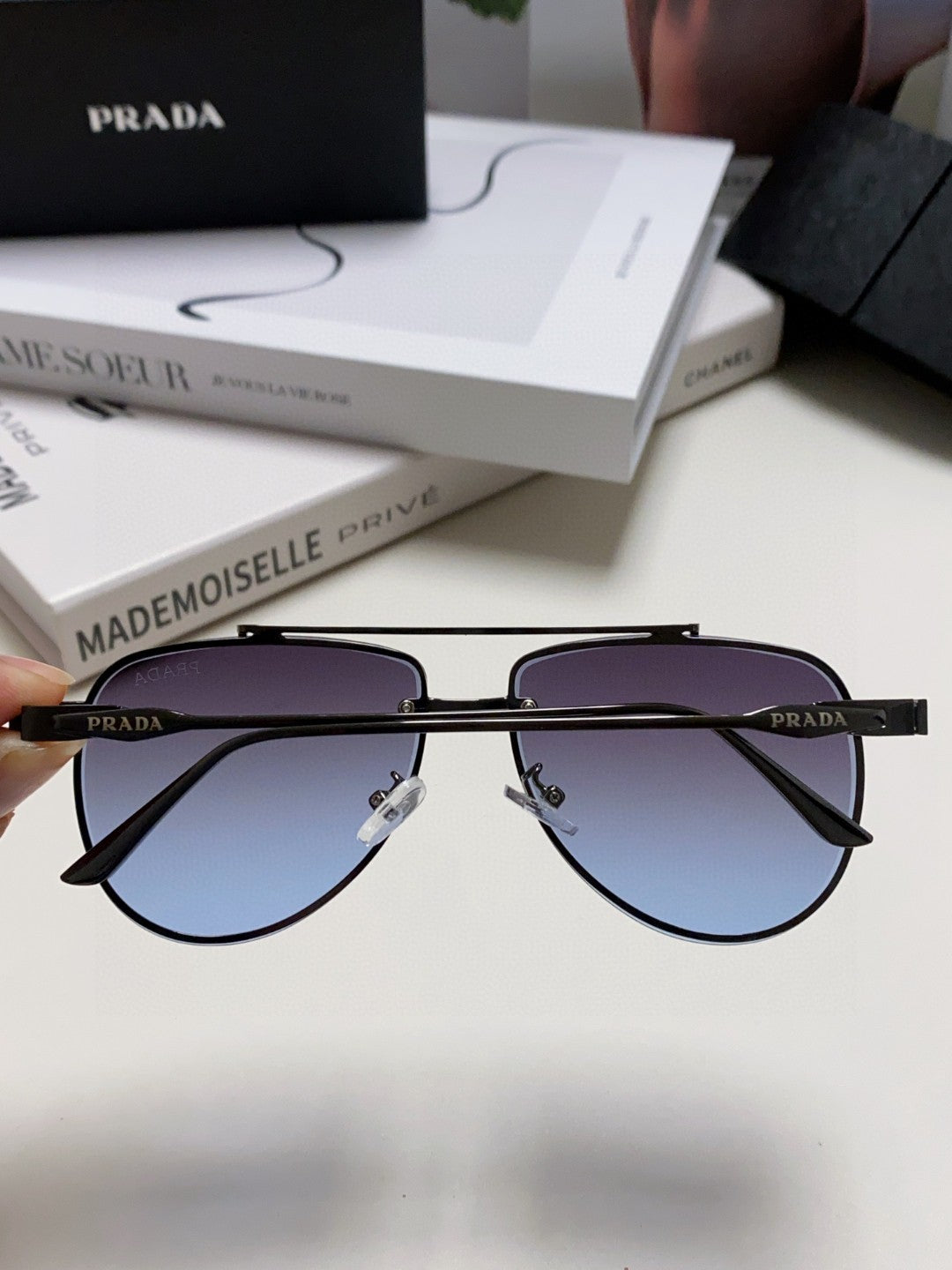 Prada Fashion Blue Lens Sunglasses for Men & Women - 487049 - detail image 4
