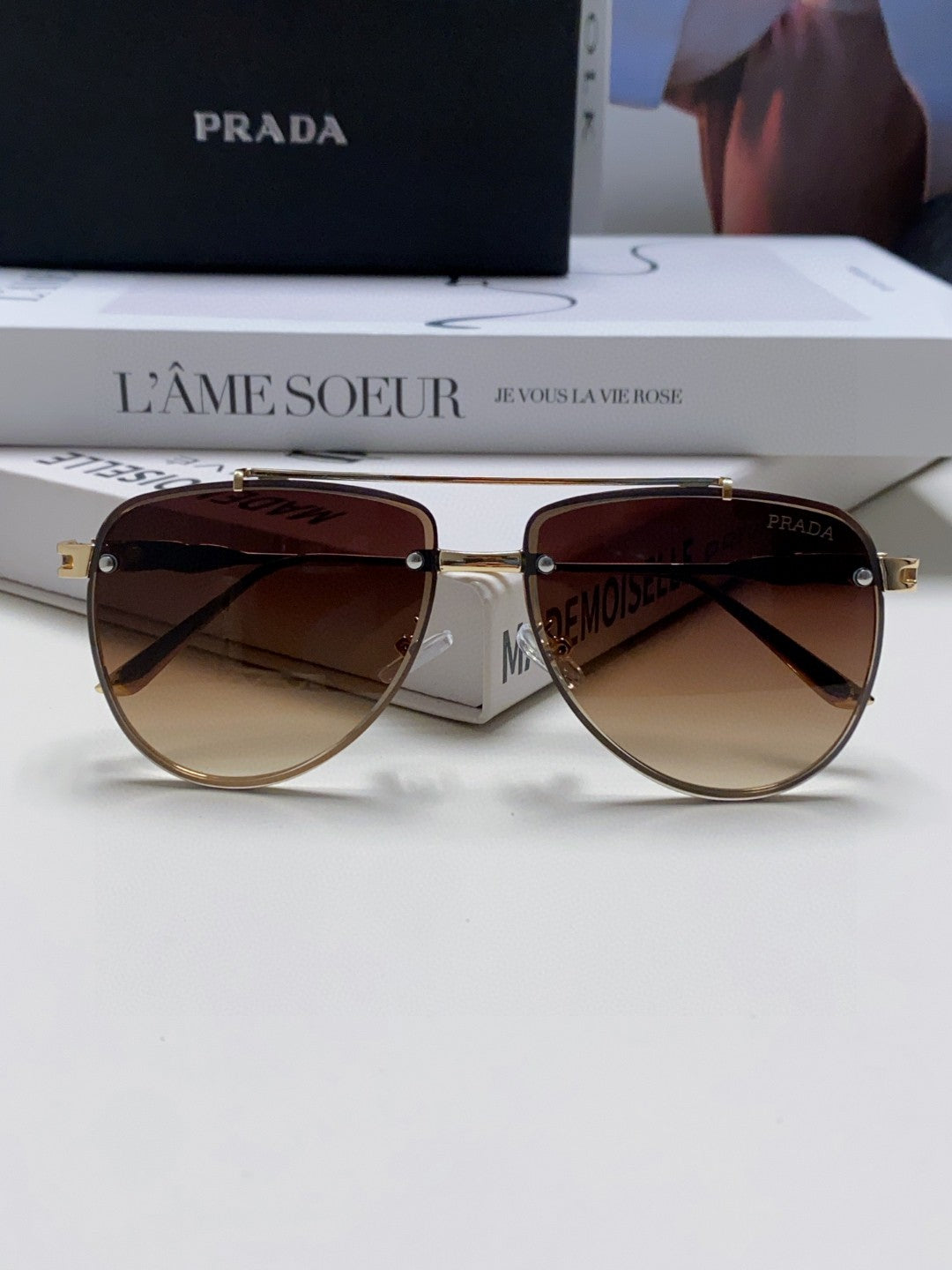 Prada Fashion Gray Lens Sunglasses for Men & Women - 487050 - detail image 6