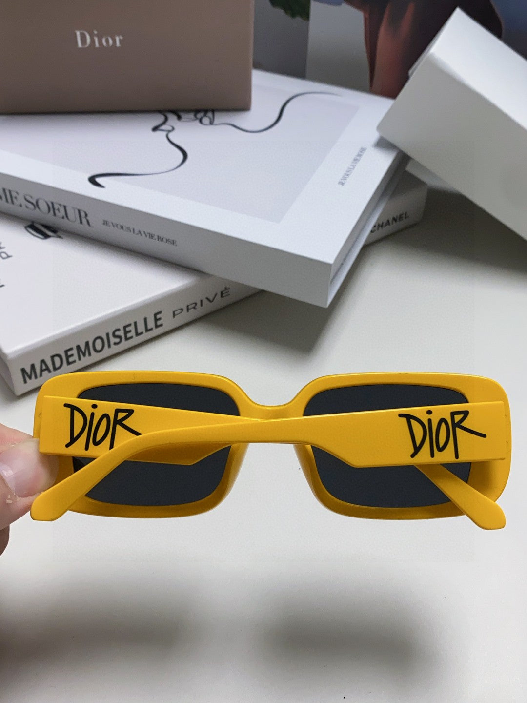 Dior Square Brown Lens Sunglasses for Women - 358187 - detail image 4