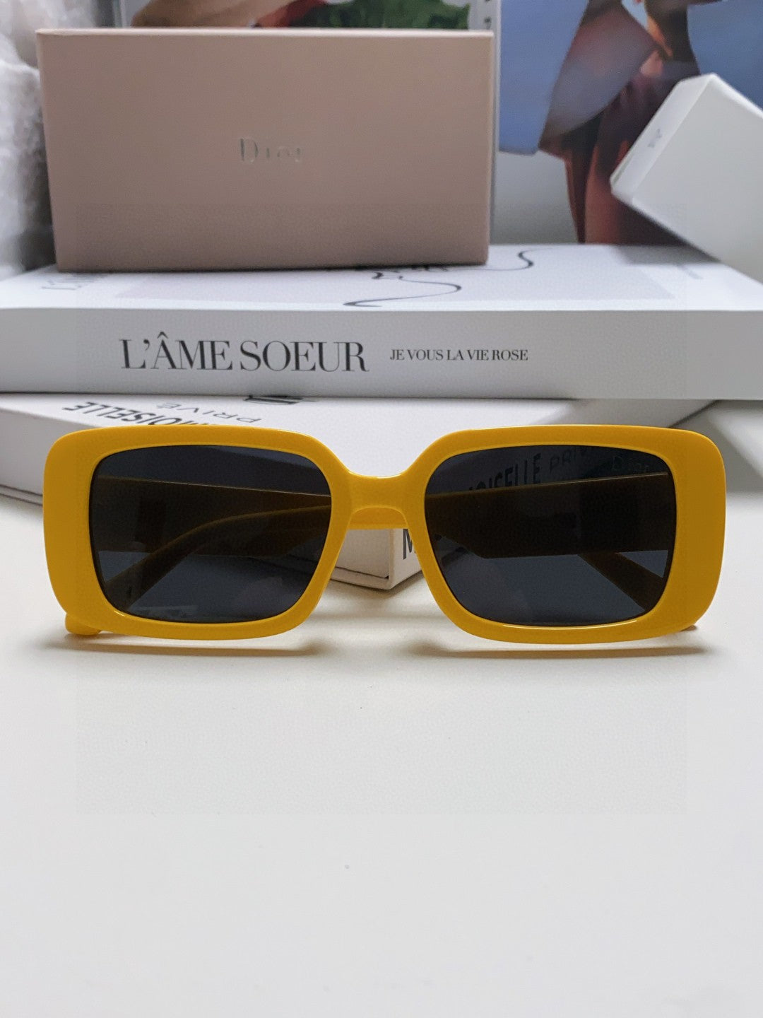 Dior Square Brown Lens Sunglasses for Women - detail image 6