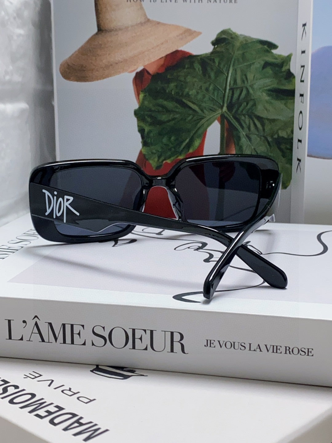 Dior Square Blue Lens Sunglasses for Women - detail image 2