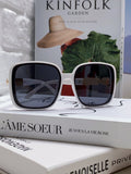 Hermès Polarized Square Black Lens Sunglasses for Women - 433001
