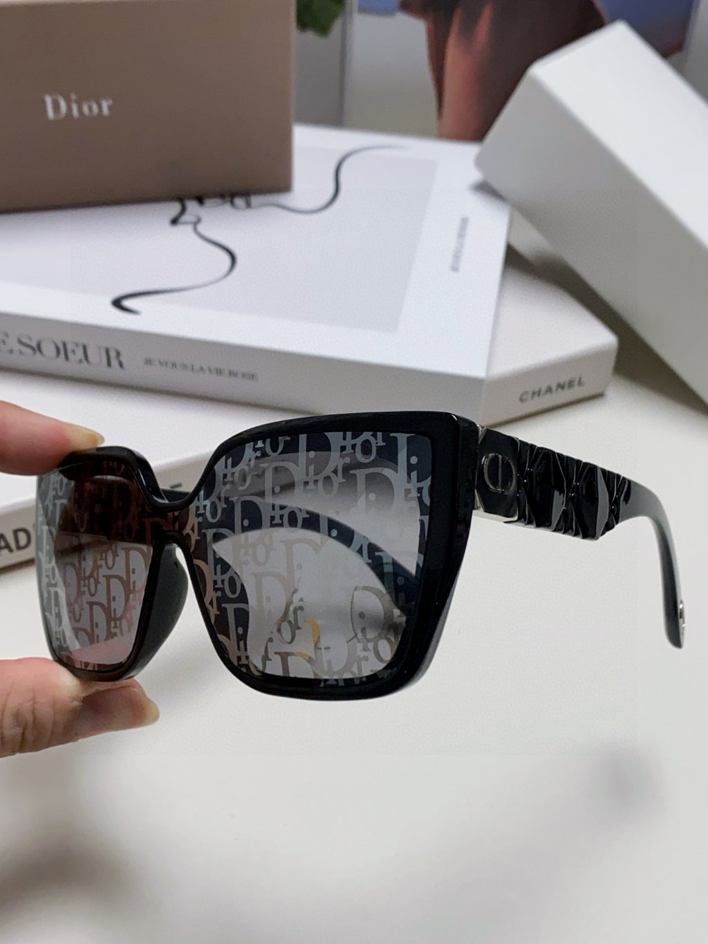 Dior Fashion Silver Lens Sunglasses for Women - 371933 - detail image 5