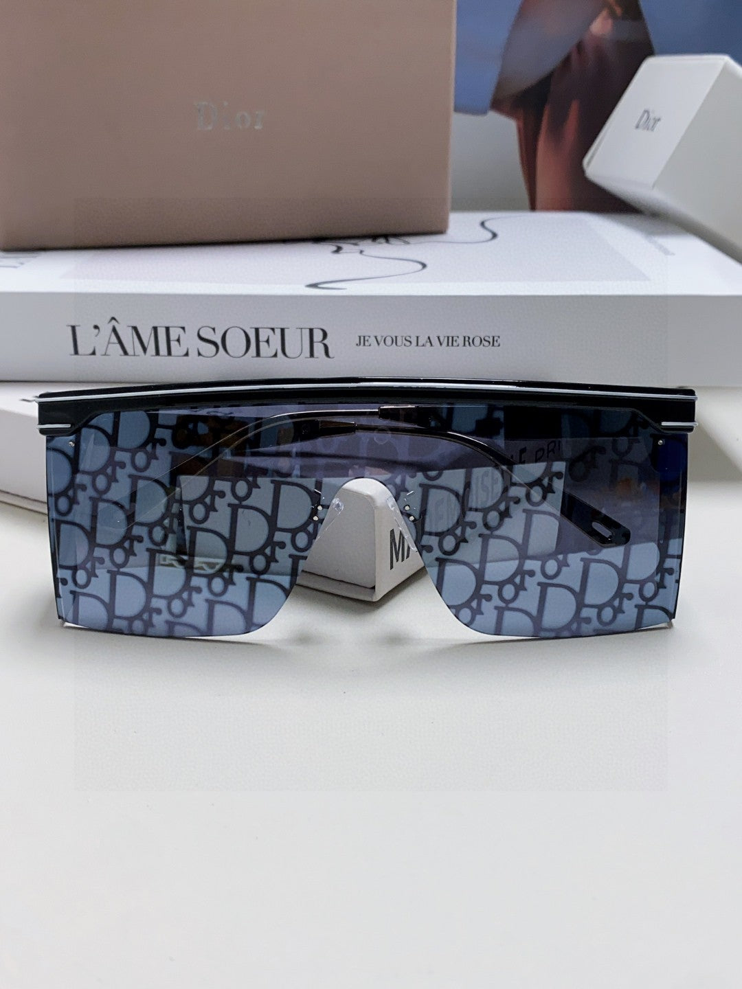 Dior Oversized Red Lens Sunglasses for Men & Women - 371940 - detail image 5