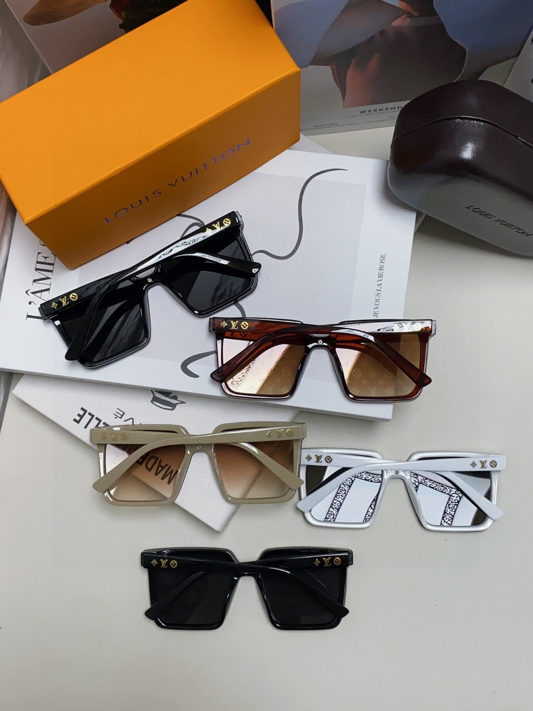 Louis Vuitton Fashion Black Lens Sunglasses for Men & Women - 448640 - detail image 8