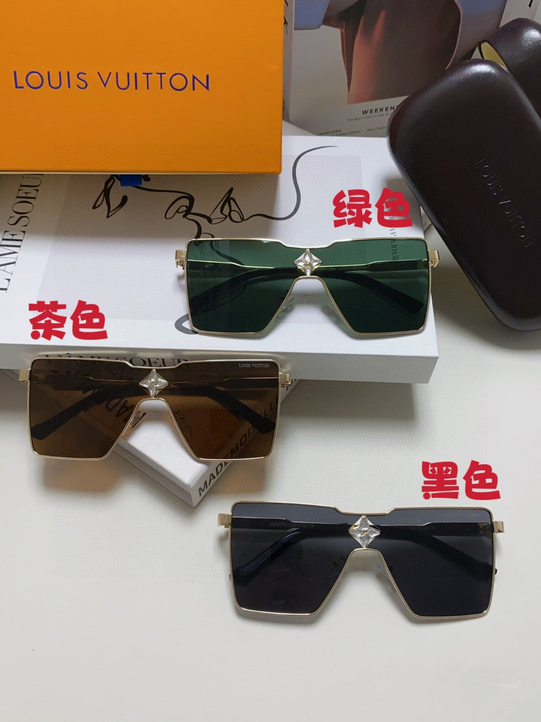 Louis Vuitton Z1700U Metal Fashion Black Lens Sunglasses for Men & Wo - 448627 - detail image 9