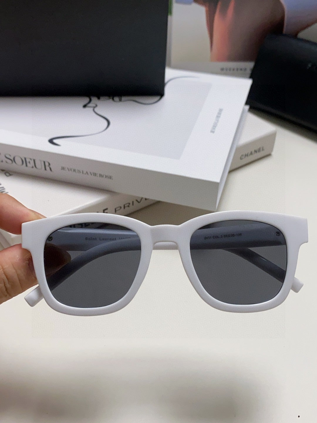 Saint Laurent Fashion Blue Lens Sunglasses for Women - detail image 2
