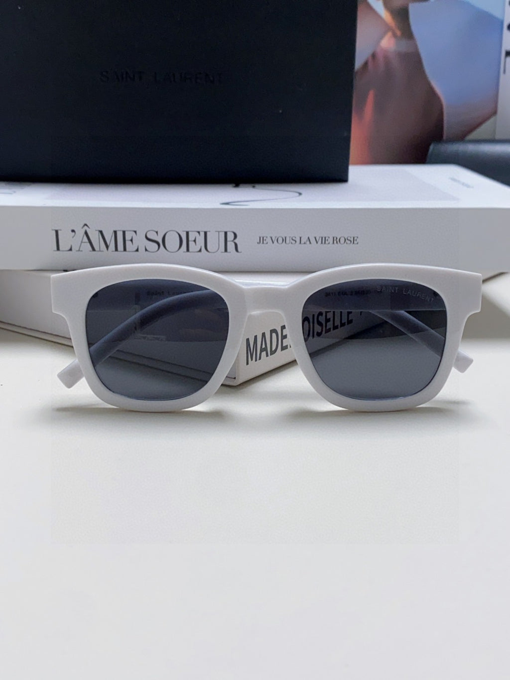 Saint Laurent Fashion Blue Lens Sunglasses for Women - detail image 5