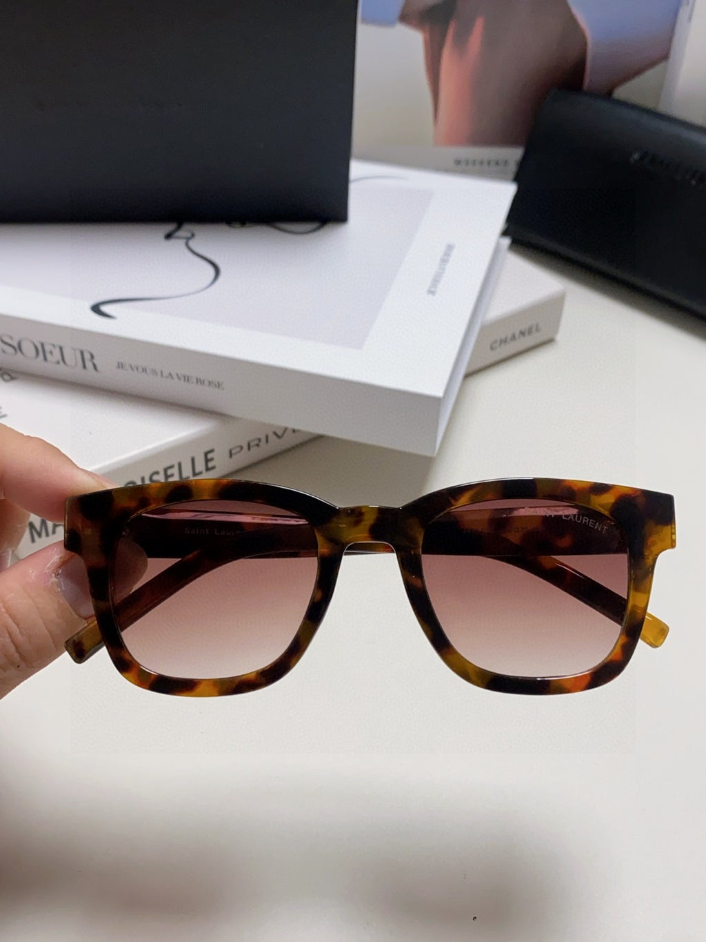 Saint Laurent Fashion Silver Lens Sunglasses for Women - detail image 2
