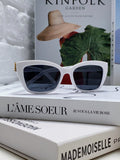Saint Laurent Polarized Cat-Eye Silver Lens Sunglasses for Women