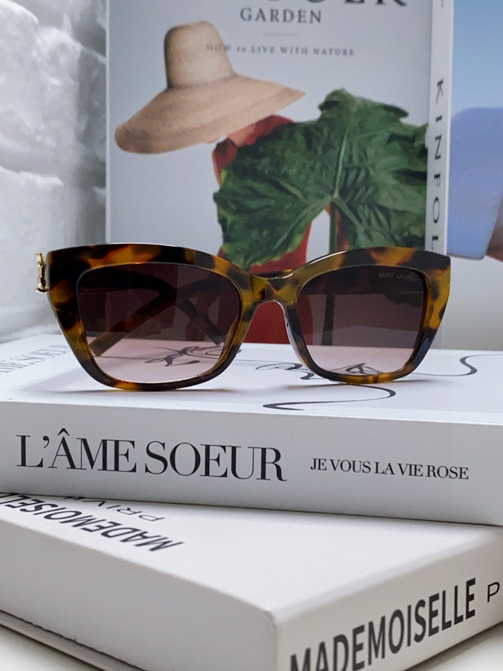 Saint Laurent Polarized Cat-Eye Black Lens Sunglasses for Women - 465422 - detail image 3