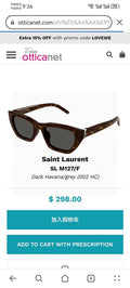 Saint Laurent Polarized Cat-Eye Black Lens Sunglasses for Women - 465422