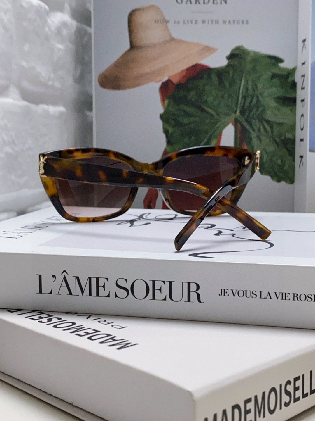 Saint Laurent Polarized Cat-Eye Black Lens Sunglasses for Women - 465422 - detail image 4