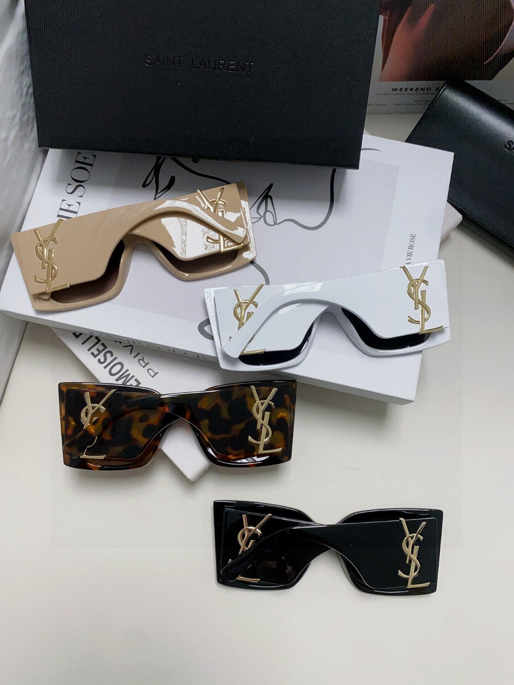 Saint Laurent Fashion Black Lens Sunglasses for Men & Women - 465427 - detail image 8