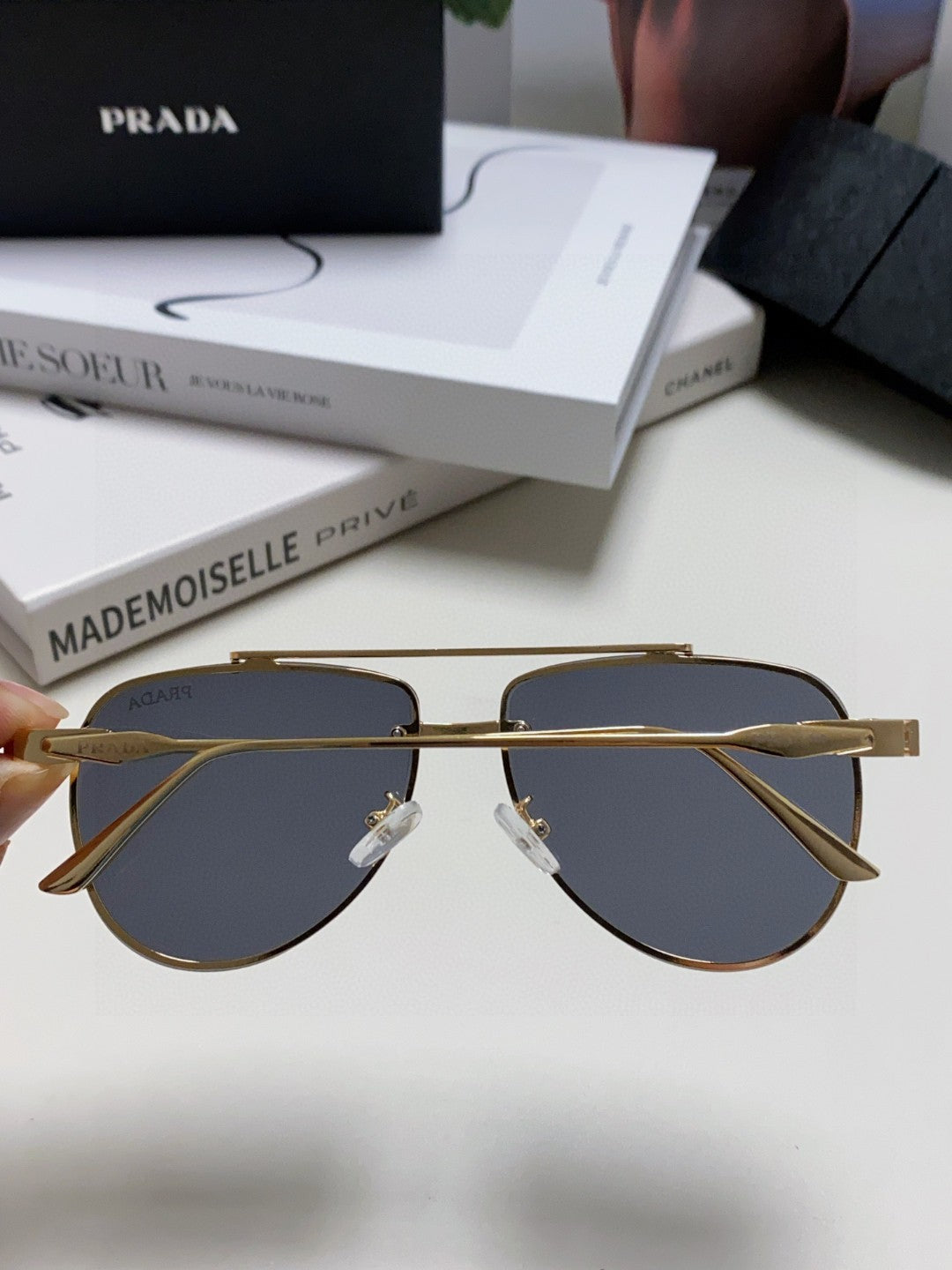 Prada Fashion Blue Lens Sunglasses for Men & Women - 465685 - detail image 4