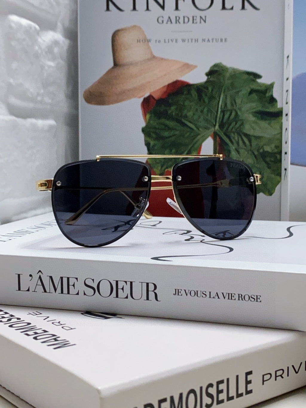 Prada Fashion Blue Lens Sunglasses for Men & Women - 465685