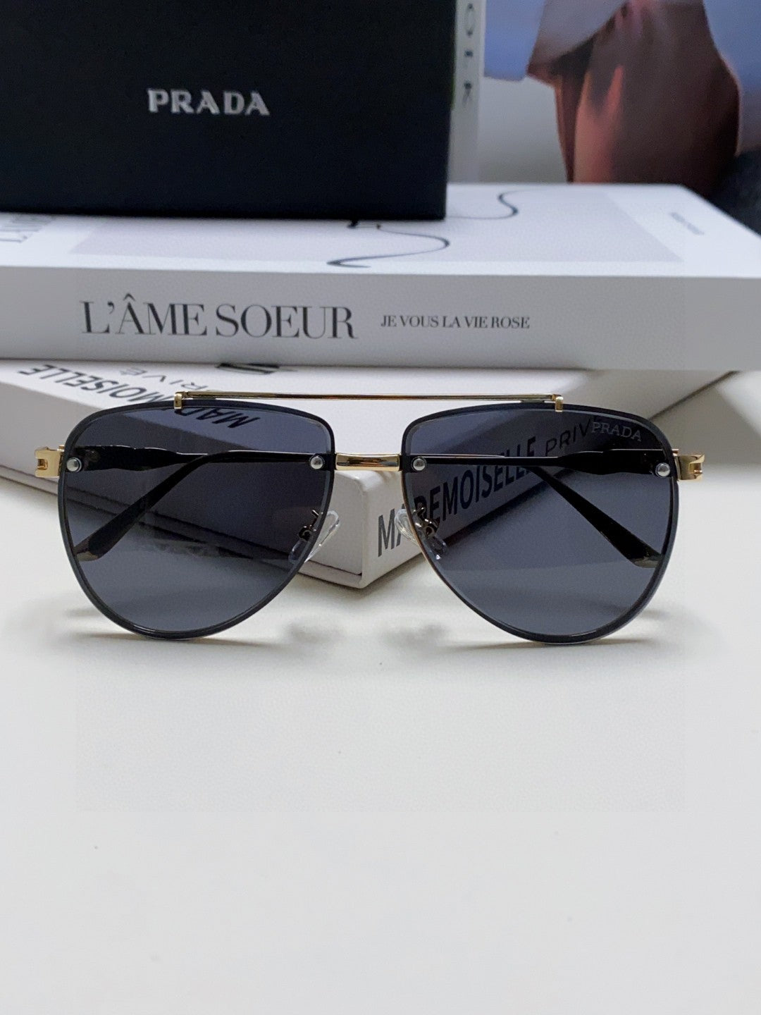 Prada Fashion Blue Lens Sunglasses for Men & Women - 465685 - detail image 6
