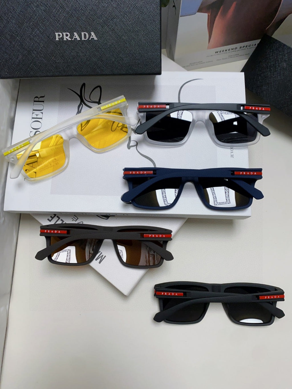 Prada Fashion Gray Lens Sunglasses for Men & Women - 465534 - detail image 8