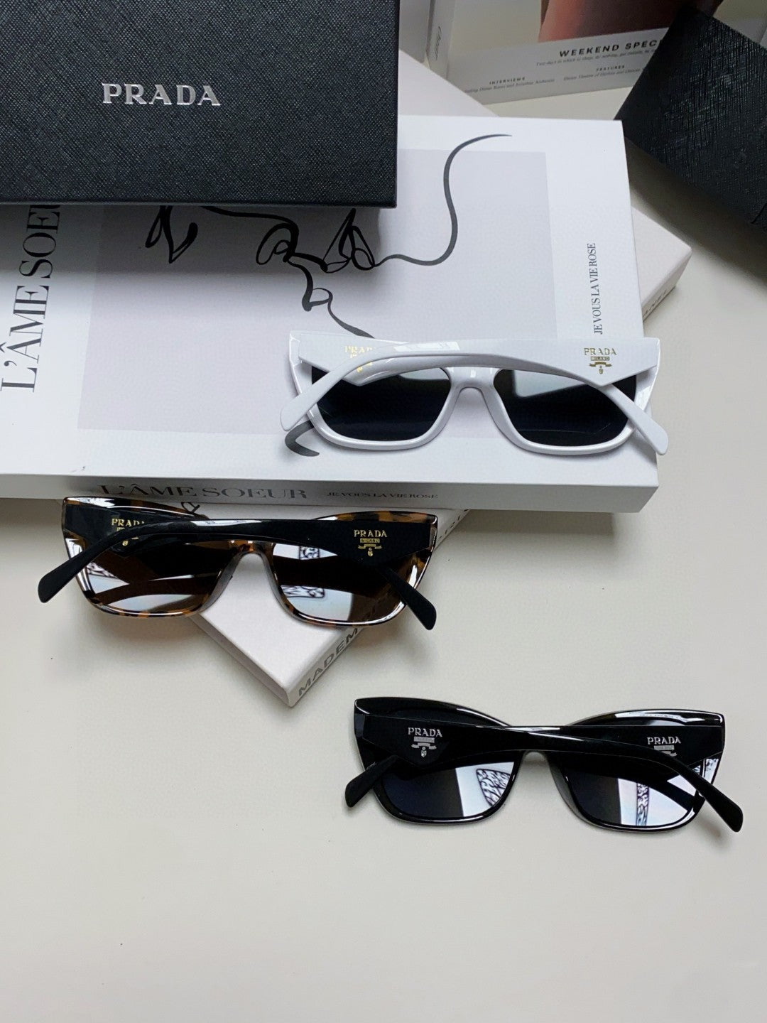 Prada Fashion Gray Lens Sunglasses for Men & Women - 465540 - detail image 8