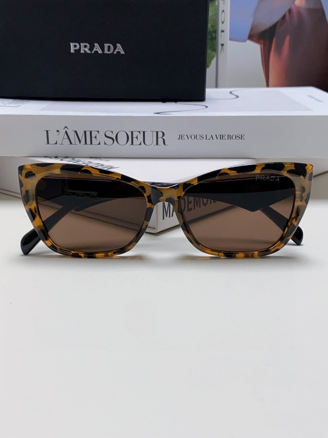 Prada Fashion Brown Lens Sunglasses for Men & Women - 487114 - detail image 6