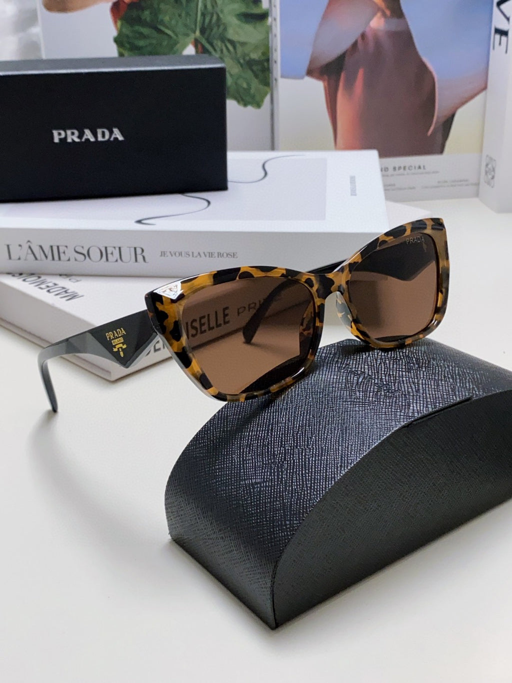 Prada Fashion Brown Lens Sunglasses for Men & Women - 465541 - detail image 7