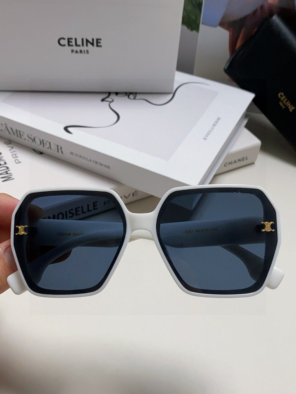 Celine Square Black Lens Sunglasses for Men & Women - 415651 - detail image 3