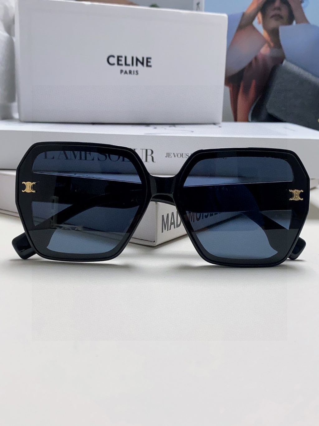 Celine Square Gold Lens Sunglasses for Men & Women - 415652 - detail image 6