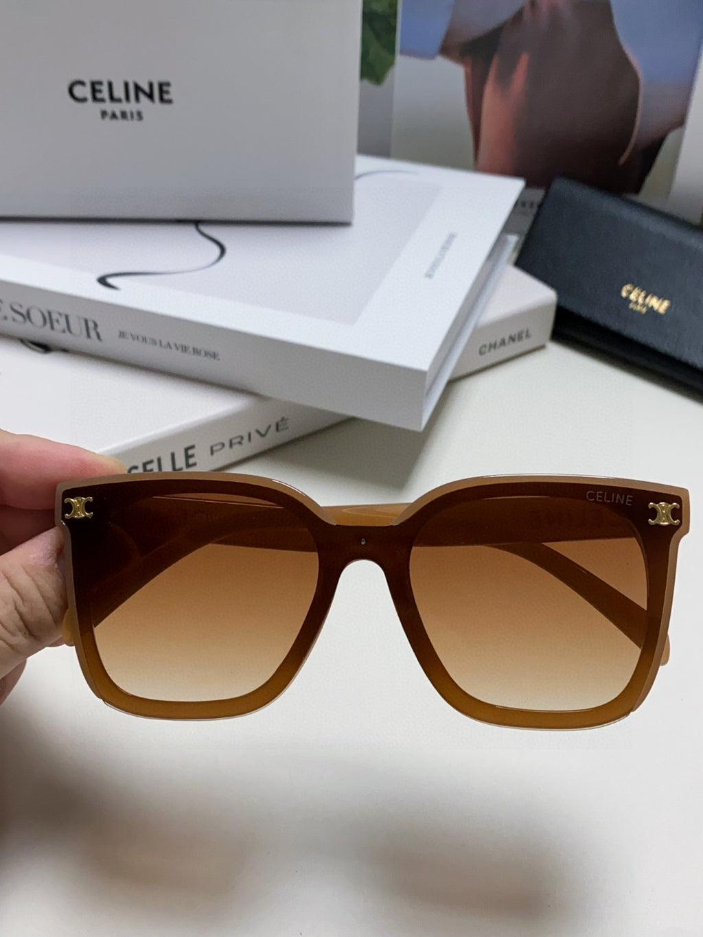 Celine Fashion Brown Lens Sunglasses for Men & Women - 415645 - detail image 3