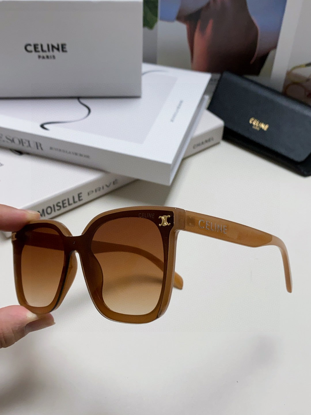 Celine Fashion Brown Lens Sunglasses for Men & Women - 486939 - detail image 5