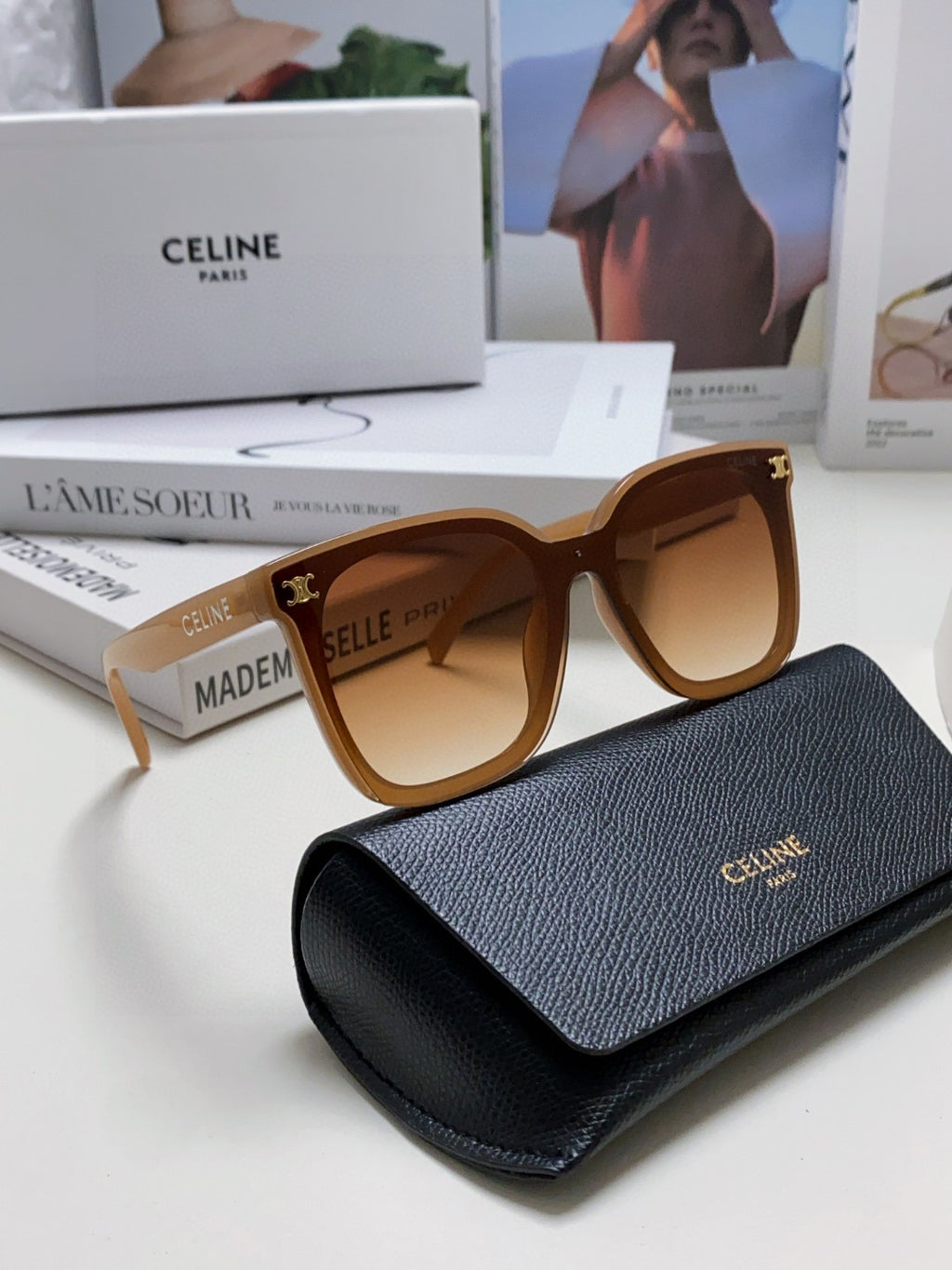 Celine Fashion Brown Lens Sunglasses for Men & Women - 415645 - detail image 7