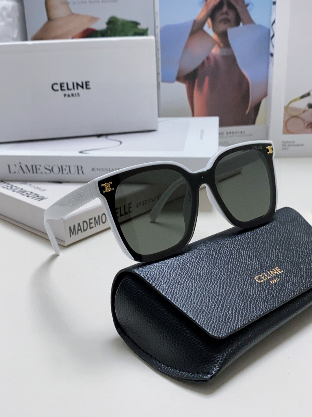 Celine Fashion Gray Lens Sunglasses for Men & Women - 415647 - detail image 7