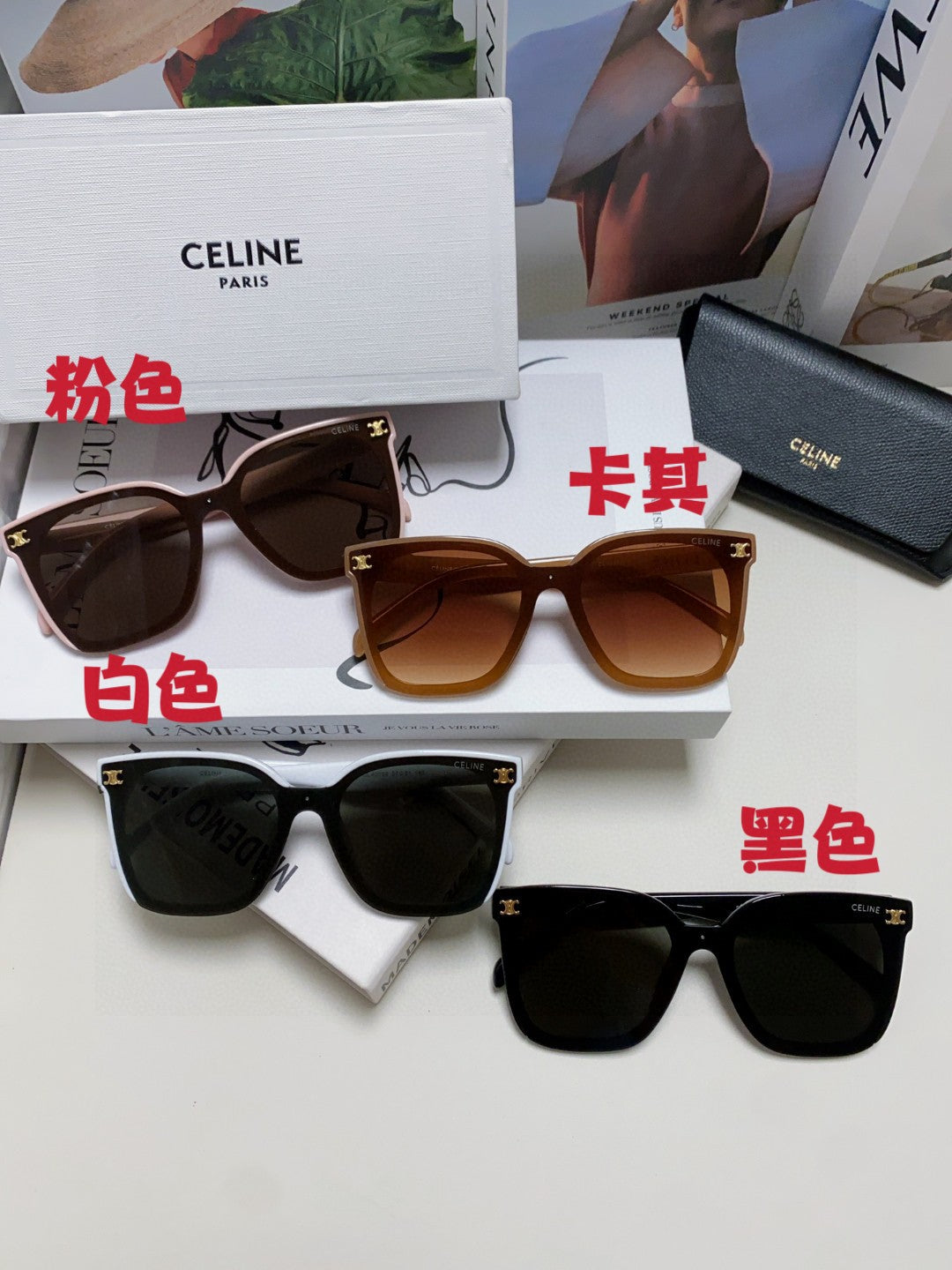 Celine Fashion Gray Lens Sunglasses for Men & Women - detail image 9