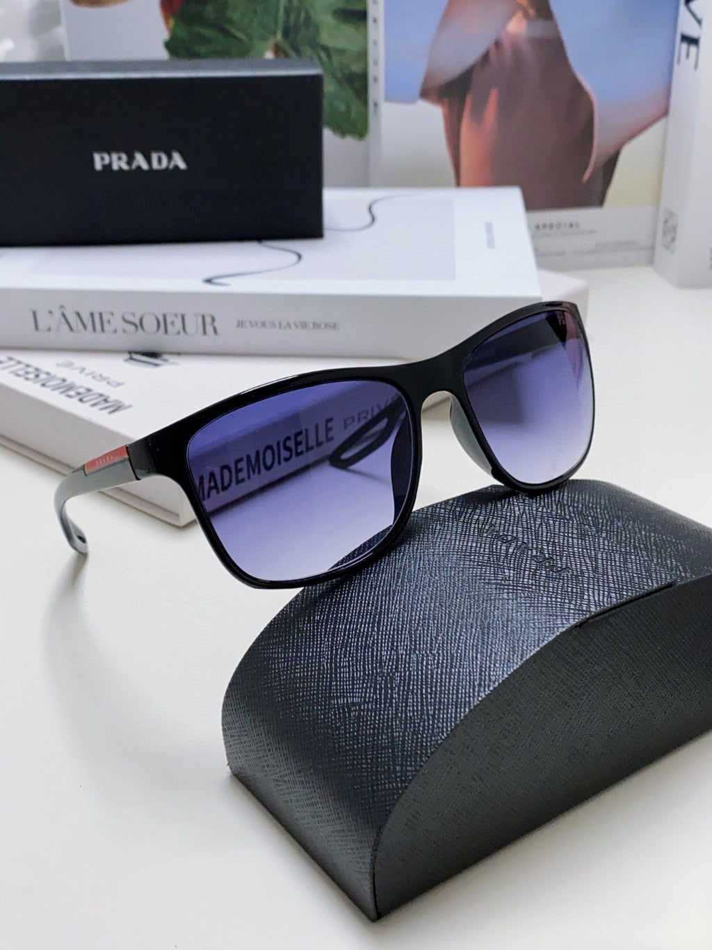 Prada Polarized Fashion Blue Lens Sunglasses for Men & Women - 415706 - detail image 7