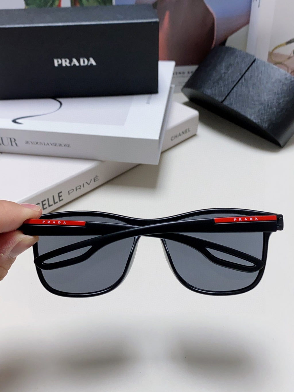 Prada Polarized Fashion Blue Lens Sunglasses for Men & Women - 415709 - detail image 3