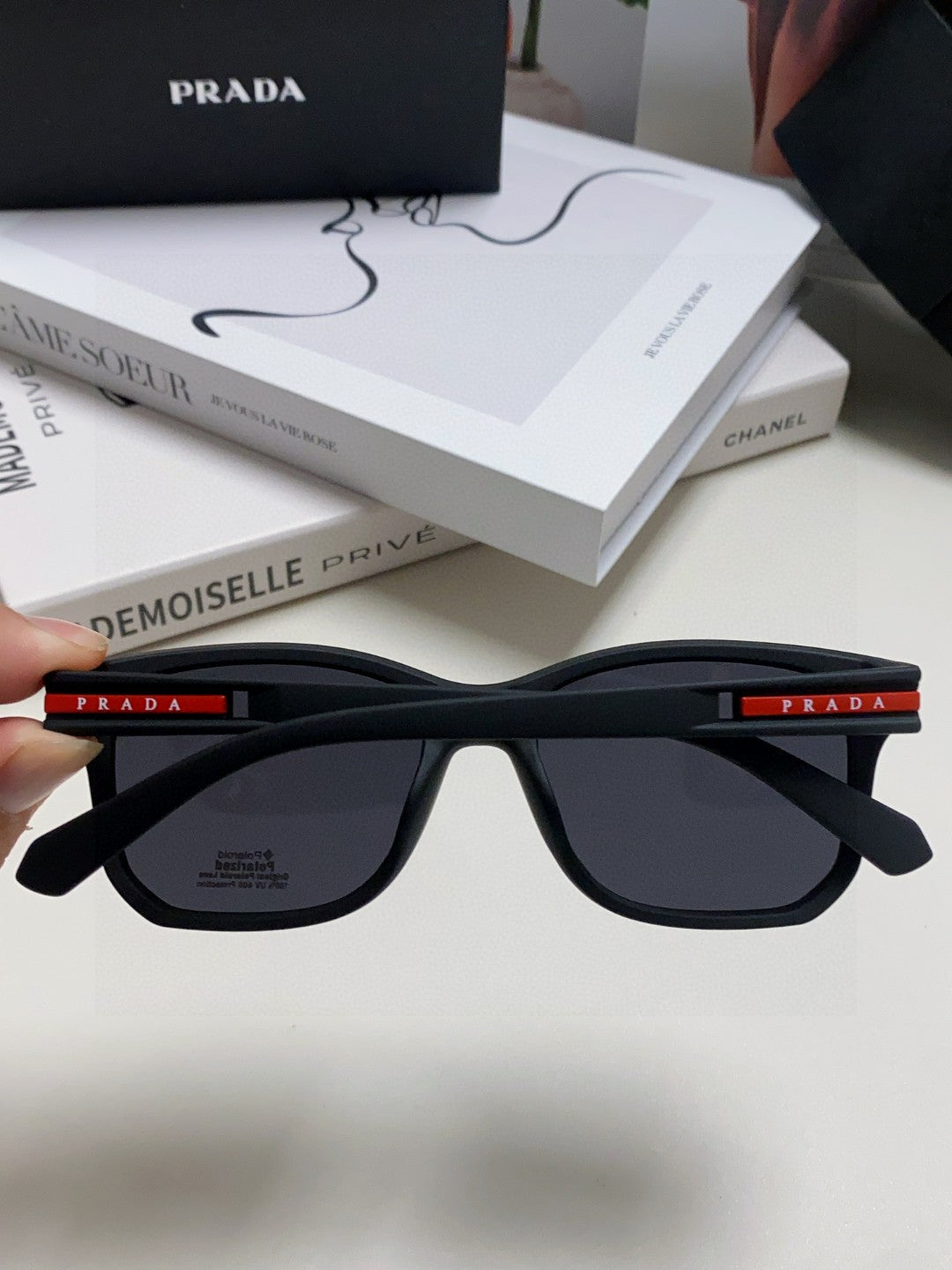 Prada Fashion Black Lens Sunglasses for Men & Women - 487117 - detail image 4