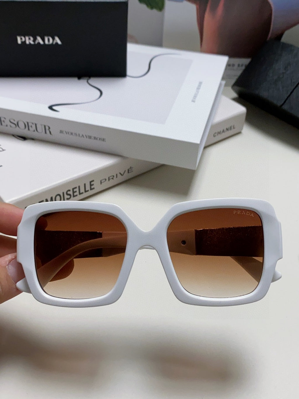 Prada Fashion Brown Lens Sunglasses for Men & Women - 415714 - detail image 3