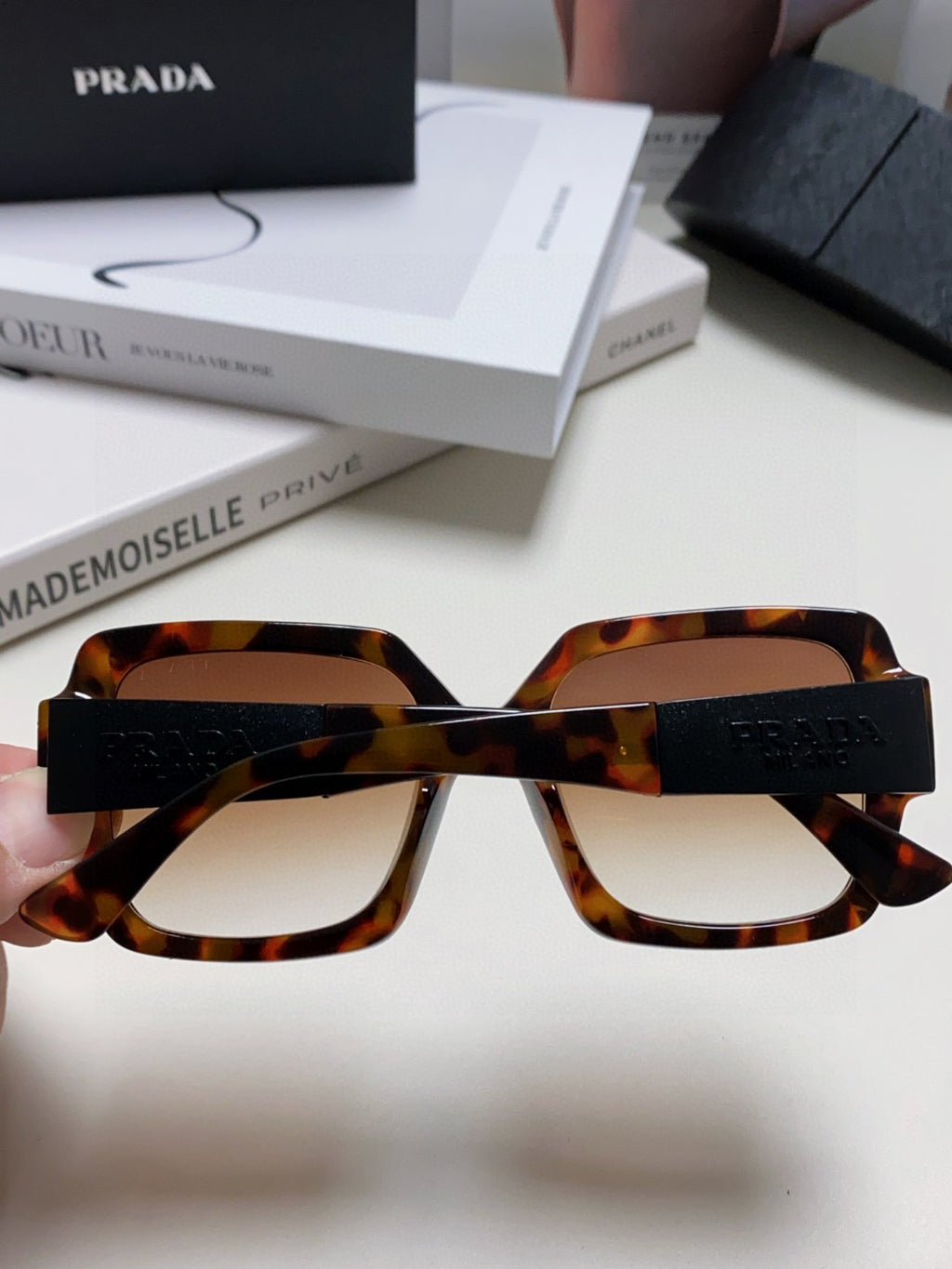 Prada Fashion Brown Lens Sunglasses for Men & Women - 415715 - detail image 6