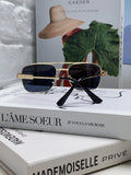 Prada Square Gray Lens Sunglasses for Men & Women