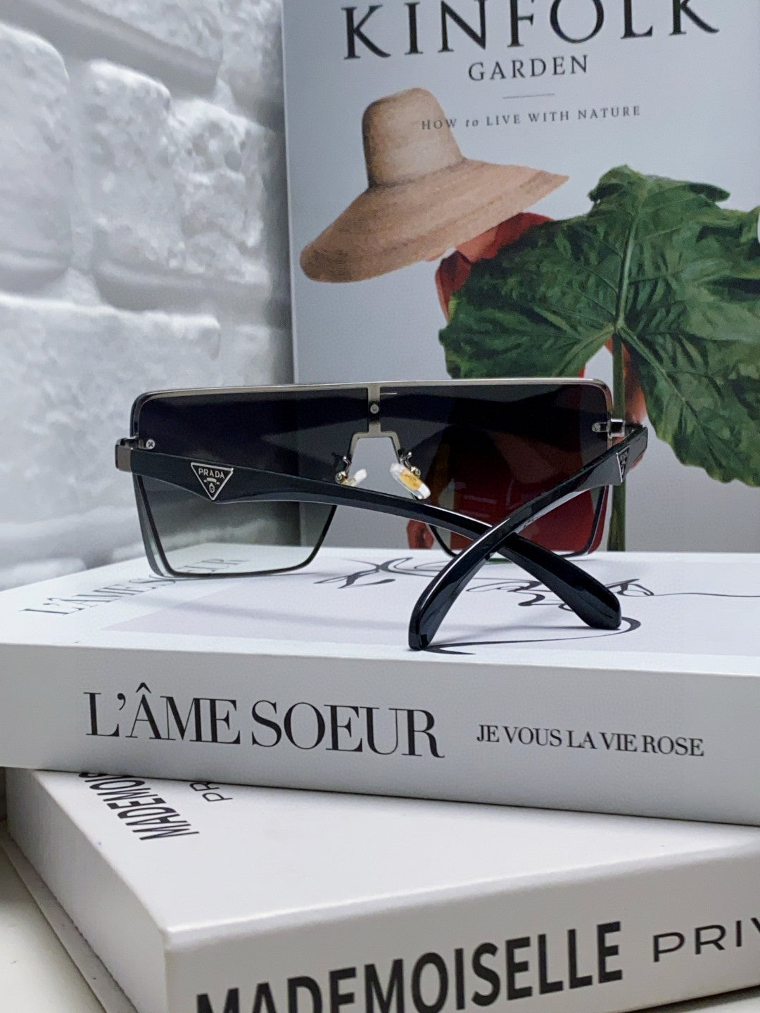 Prada Oversized Silver Lens Sunglasses for Men & Women - 487179 - detail image 2