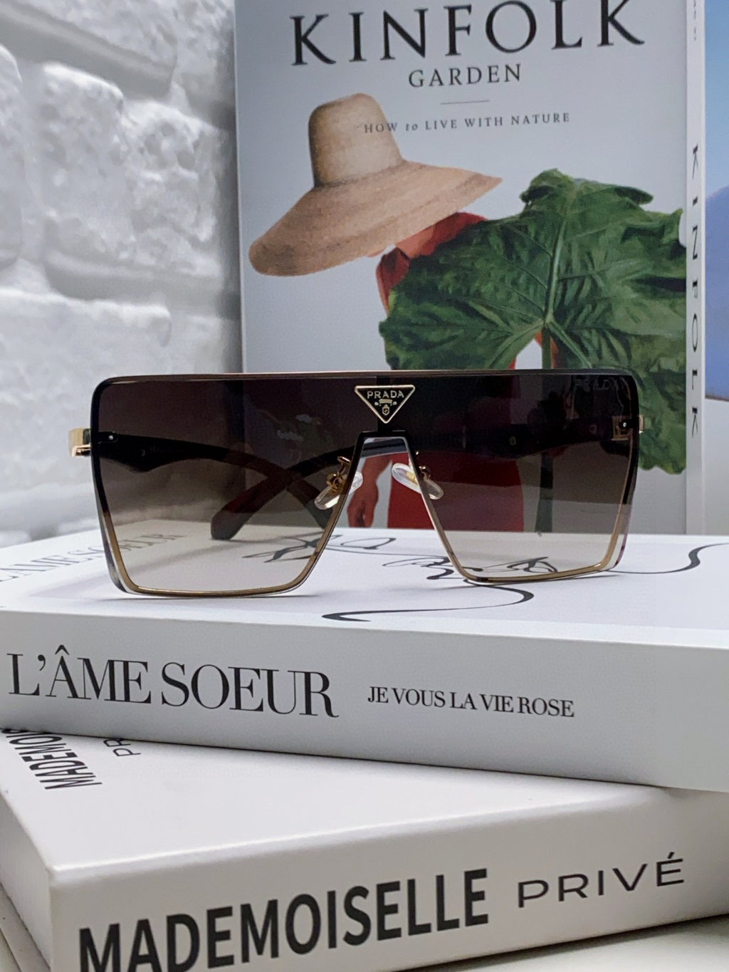 Prada Oversized Silver Lens Sunglasses for Men & Women - 432165