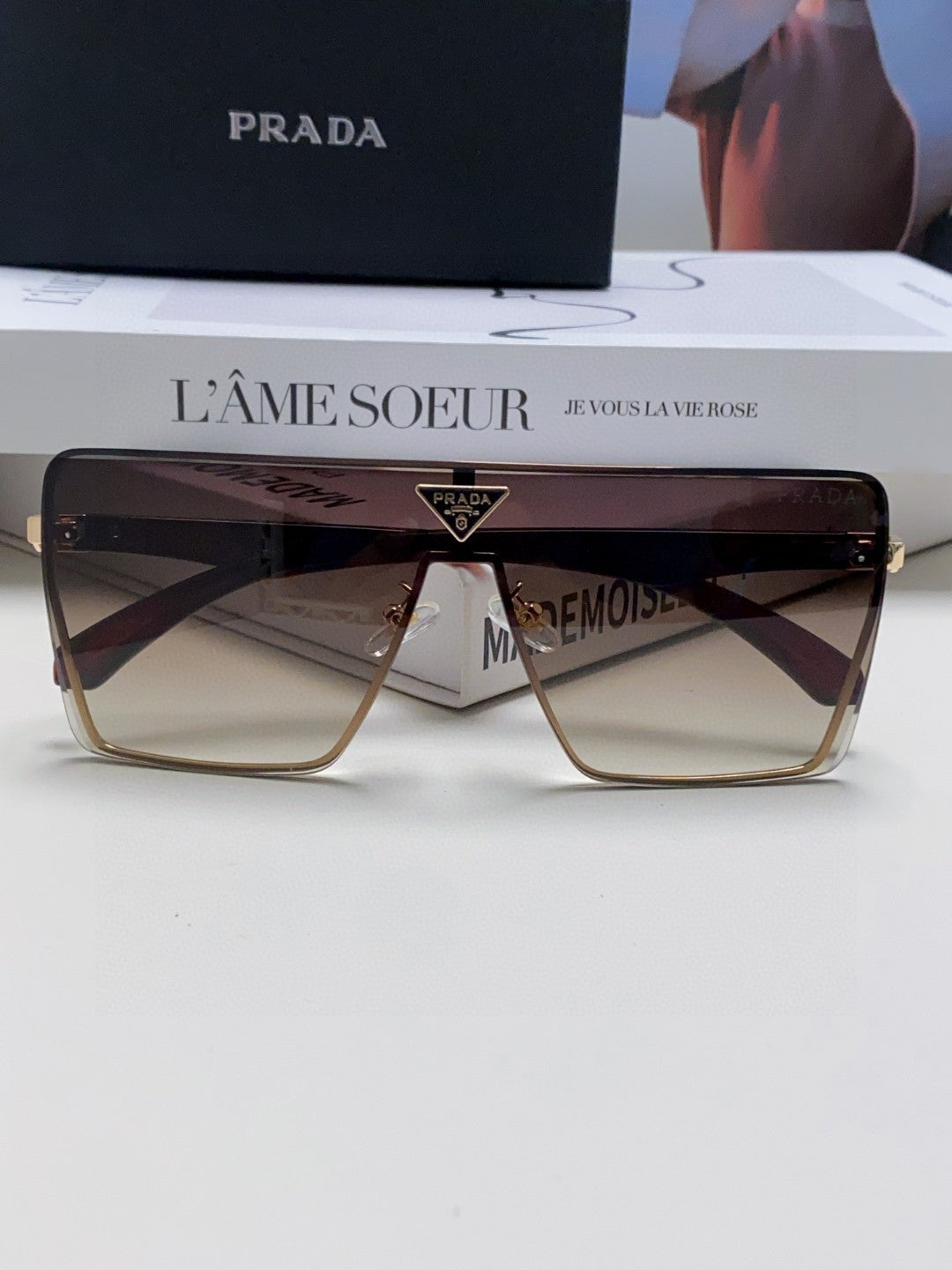 Prada Oversized Silver Lens Sunglasses for Men & Women - 432165 - detail image 6