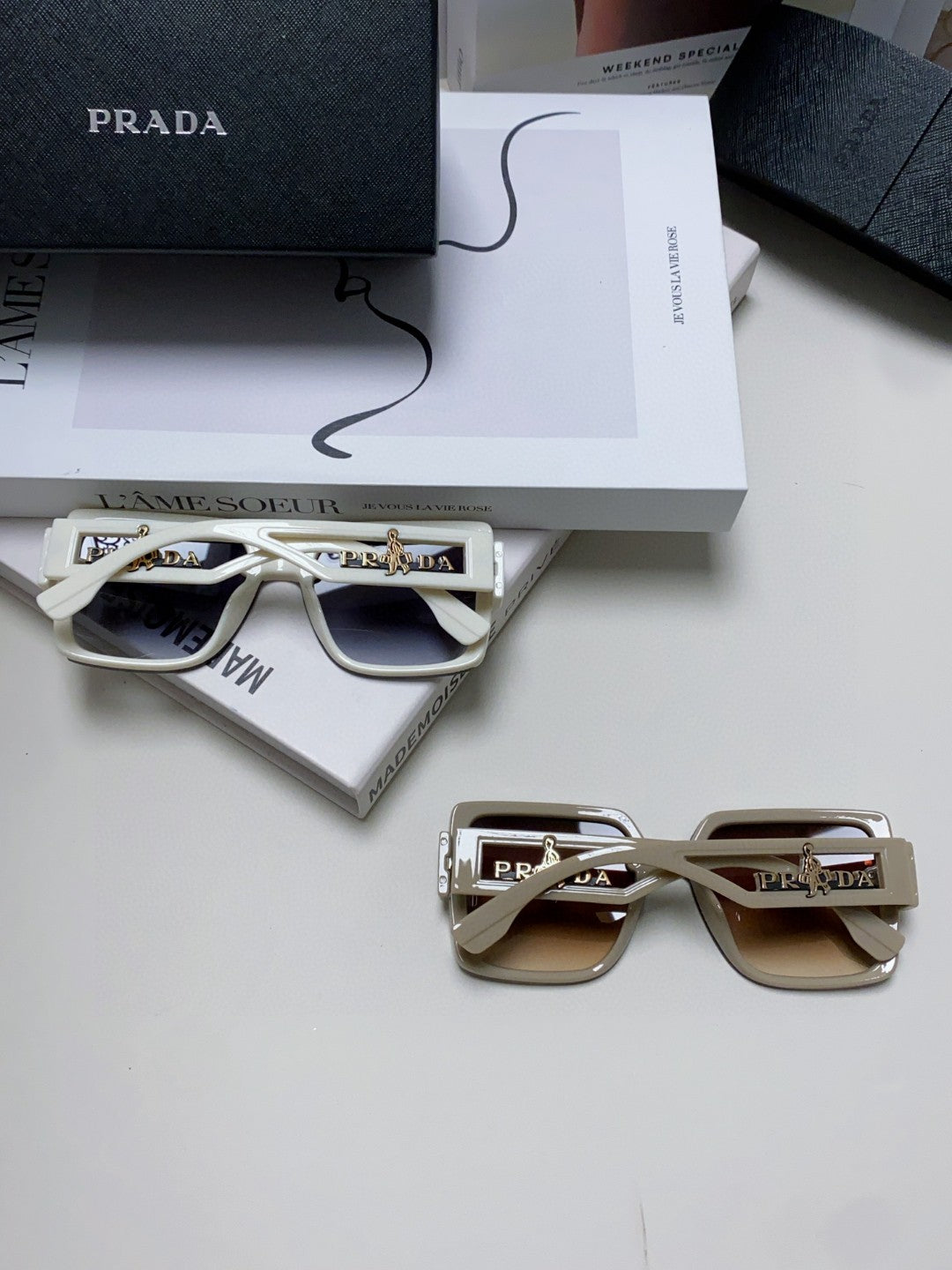 Prada Fashion Brown Lens Sunglasses for Men & Women - 432166