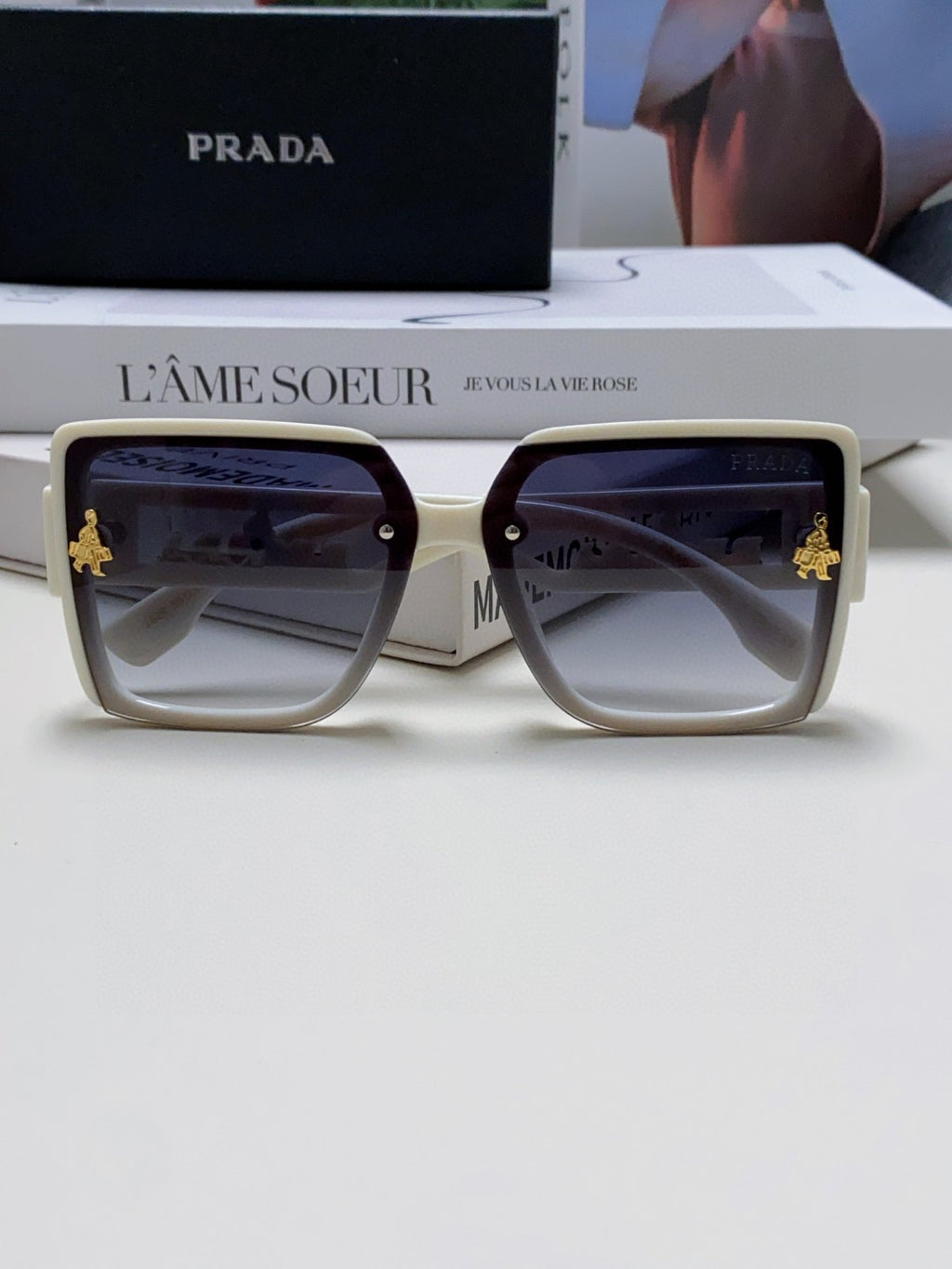 Prada Fashion Silver Lens Sunglasses for Men & Women - 432167 - detail image 6