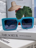 Prada Metal Oversized Blue Lens Sunglasses for Men - 432168